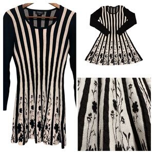 PAPILLON Knit Skater Dress | Coquette Goth Balletcore | Dark Academia | Goth